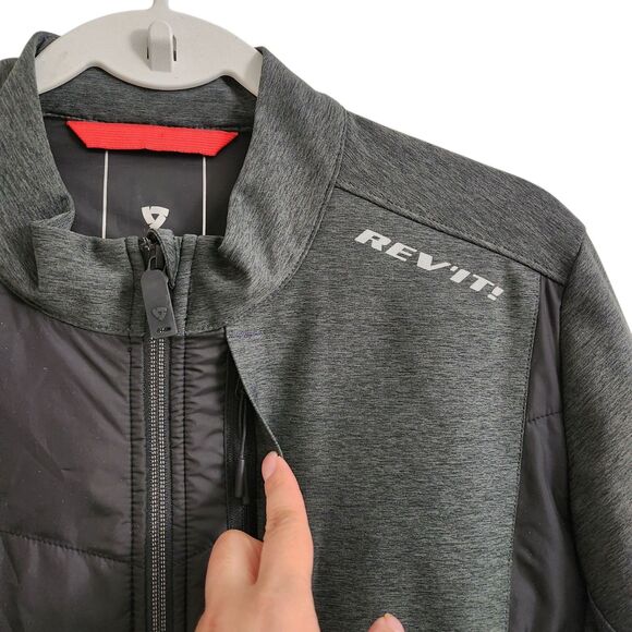 Rev'it STORM WB Jacket Mens Large Black Motorcycle Windproof Quilted Hydratex - Picture 4 of 12